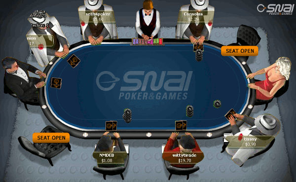 Tavolo di snai poker